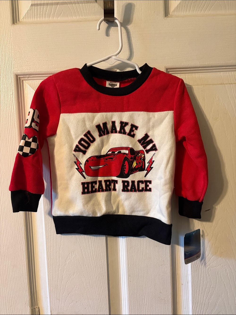 Disney Cars Sweatshirt Lightning McQueen 18 Months NWT